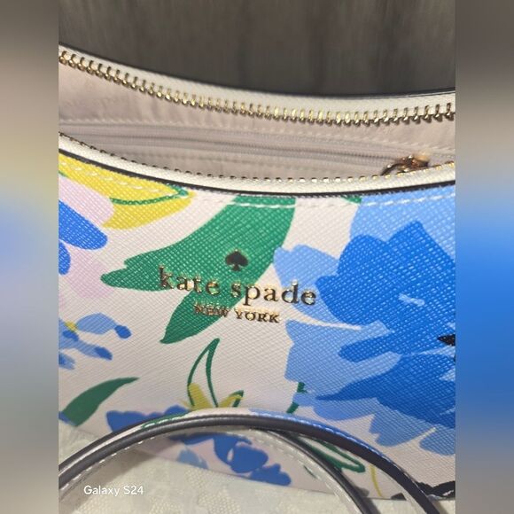 Kate Spsde Madison Floral Crescent new Bag - Picture 5 of 16